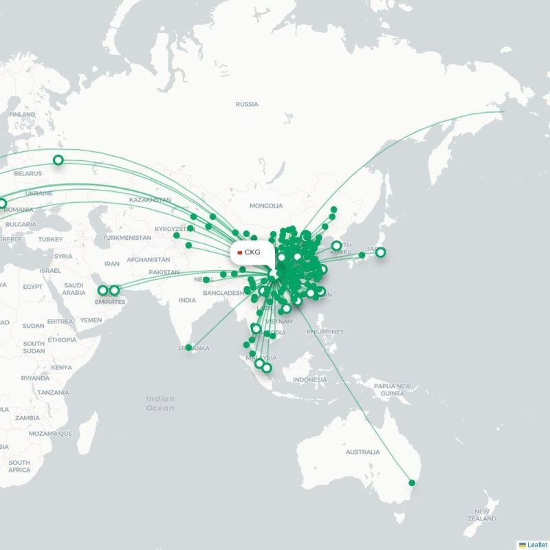 CKG - DHH route map