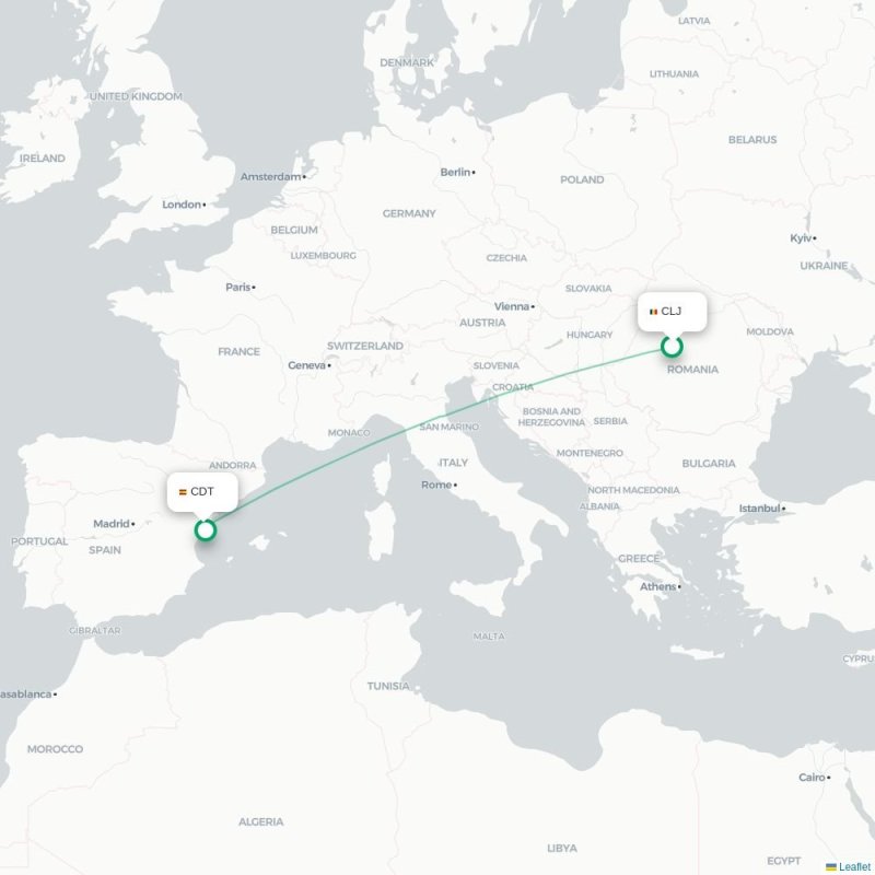 CLJ - CDT route map