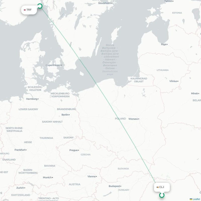 CLJ - TRF route map