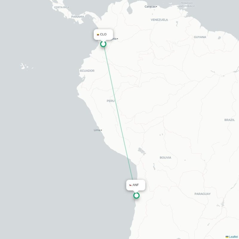 CLO - ANF route map