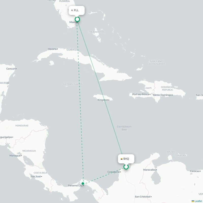 CLO - FLL route map