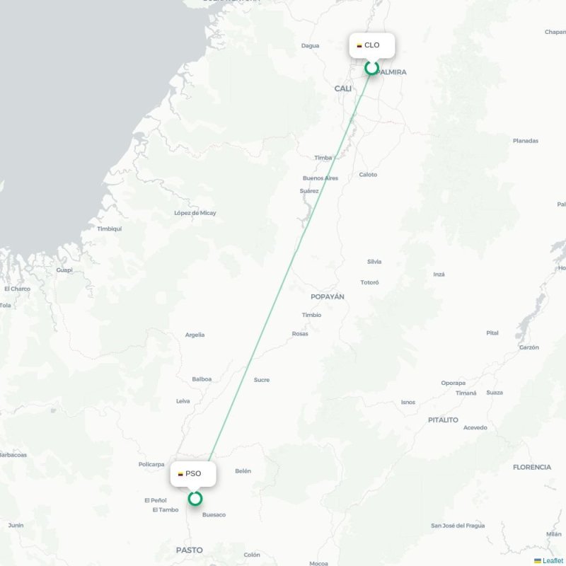 CLO - PSO route map
