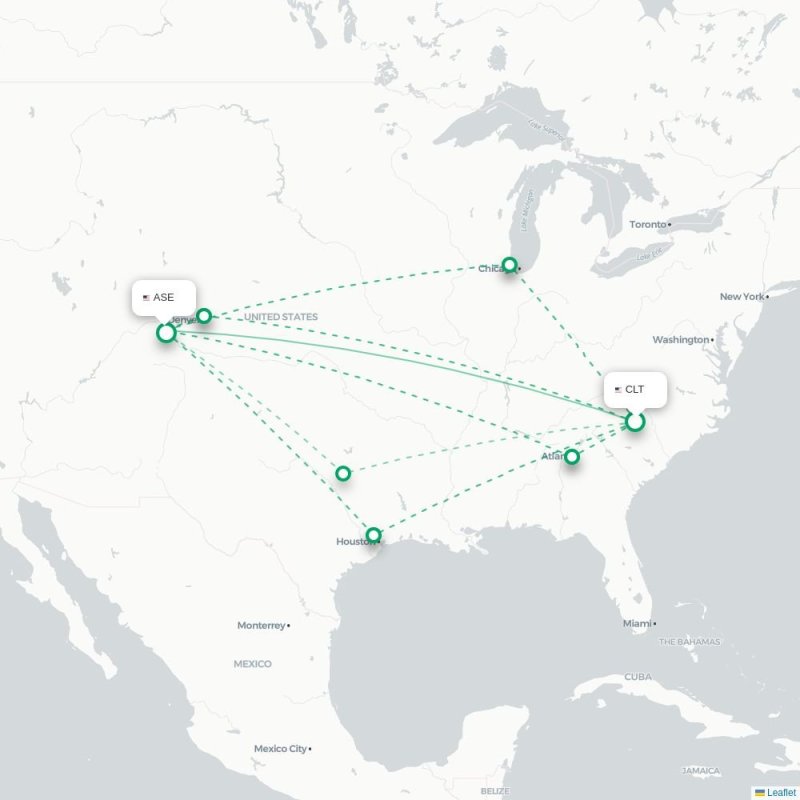 CLT - ASE route map