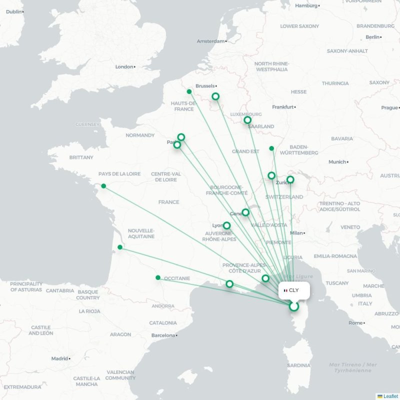 CLY - TLS route map