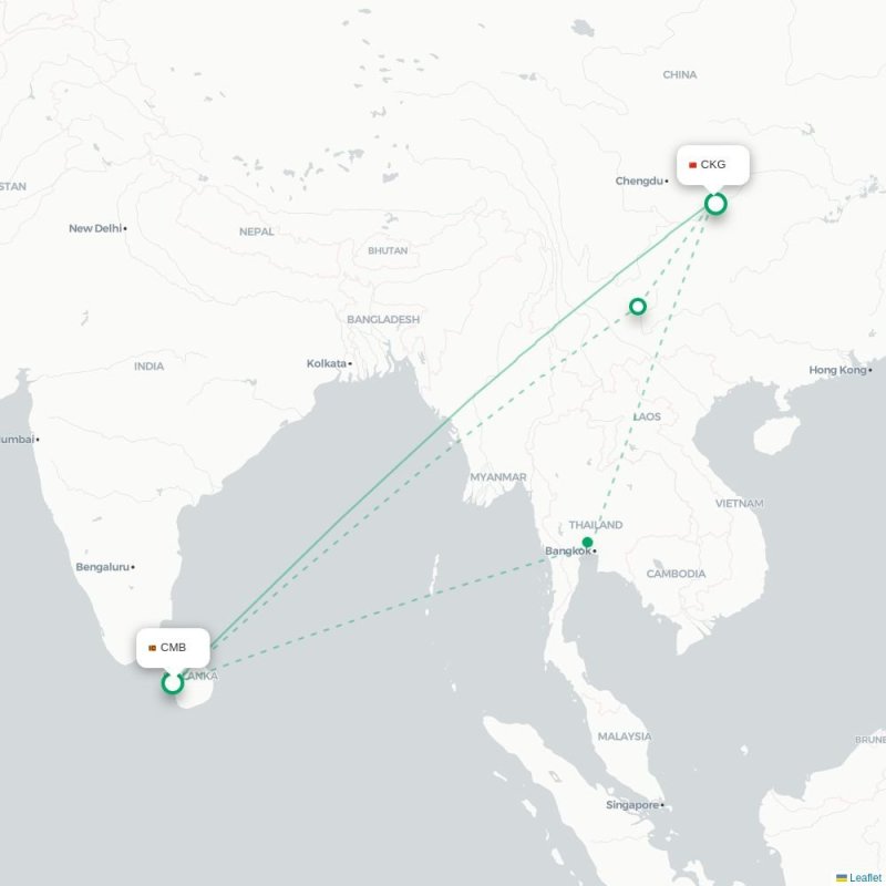 CMB - CKG route map