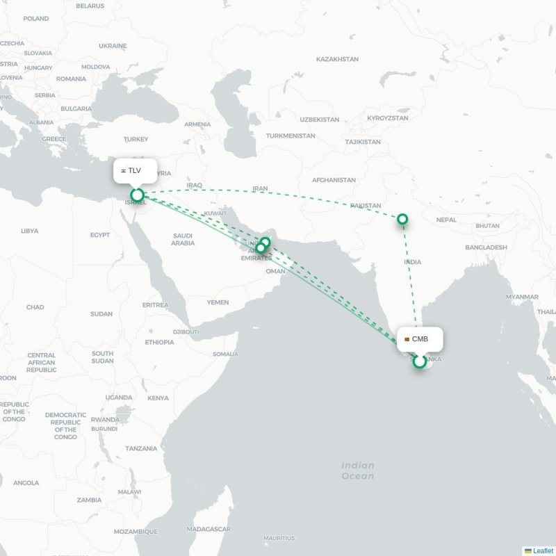 CMB - TLV route map