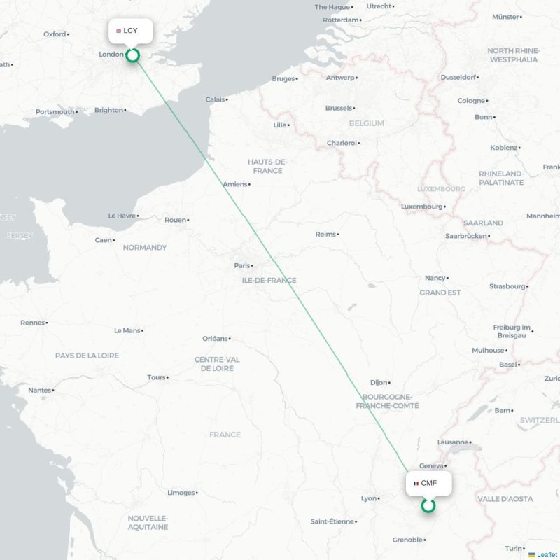 CMF - LCY route map