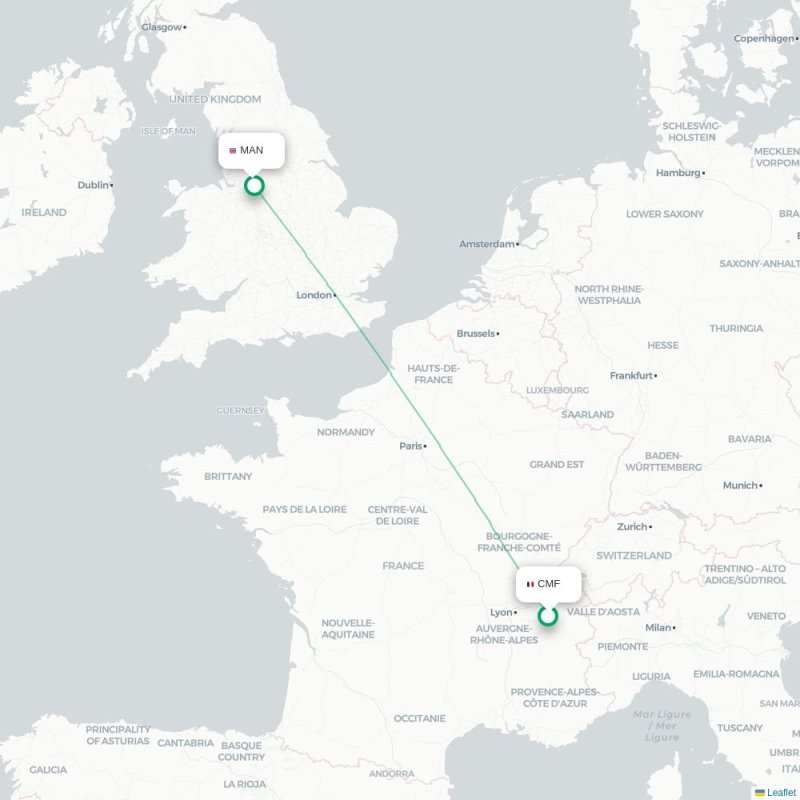 CMF - MAN route map