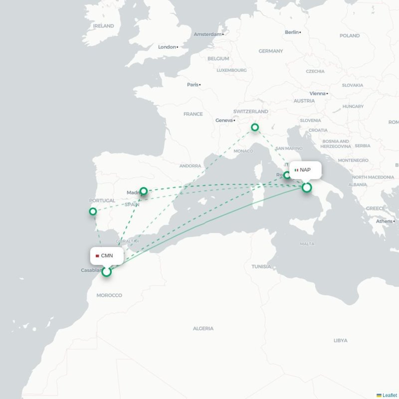 CMN - NAP route map
