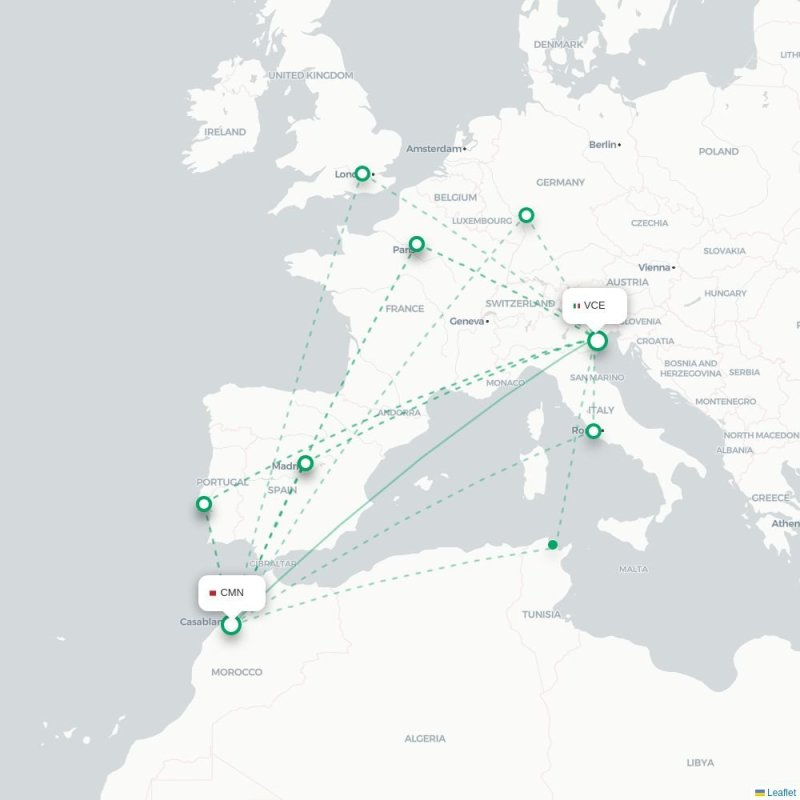 CMN - VCE route map