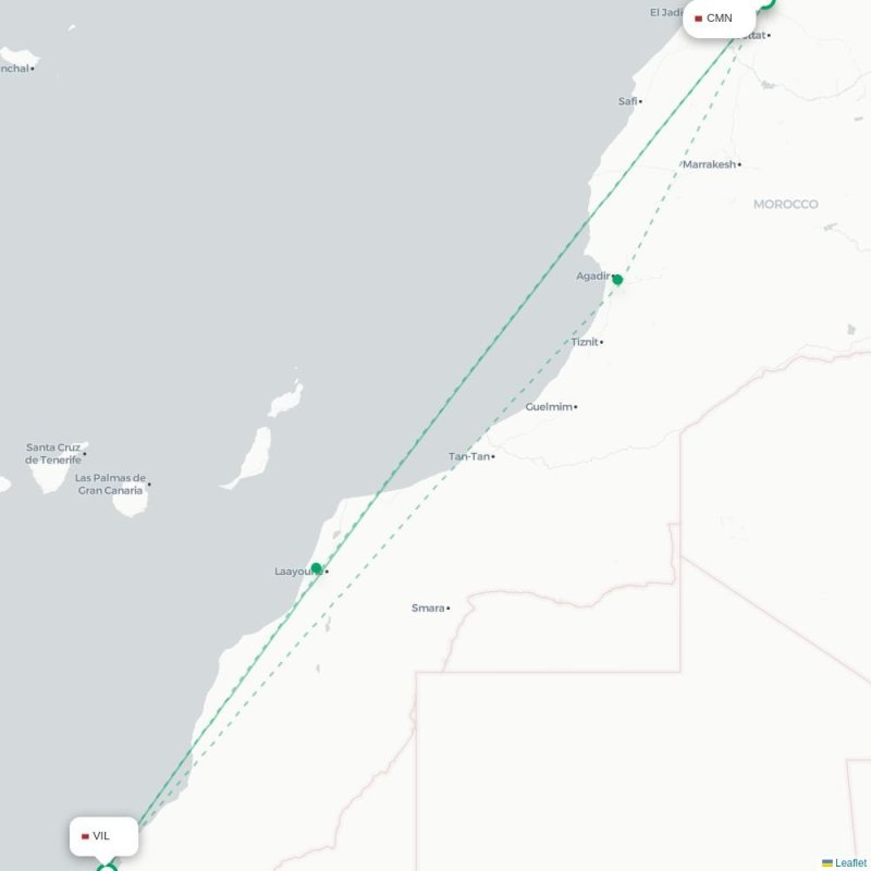 CMN - VIL route map