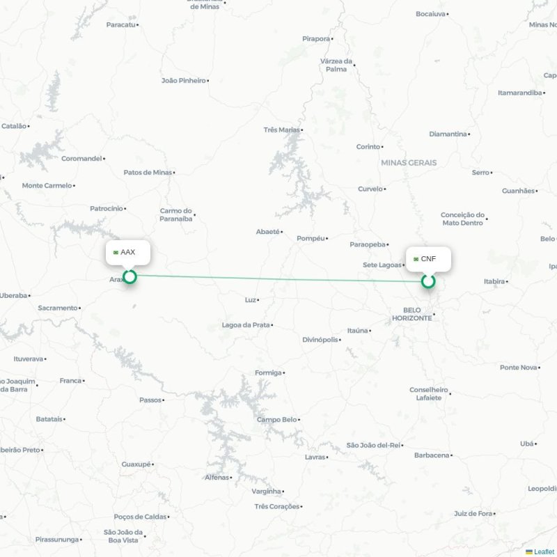 CNF - AAX route map