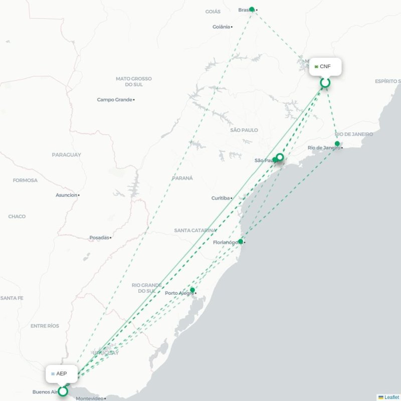 CNF - AEP route map
