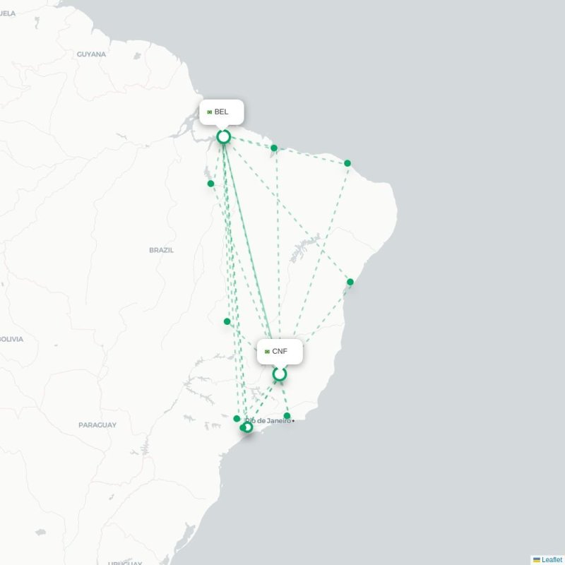 CNF - BEL route map