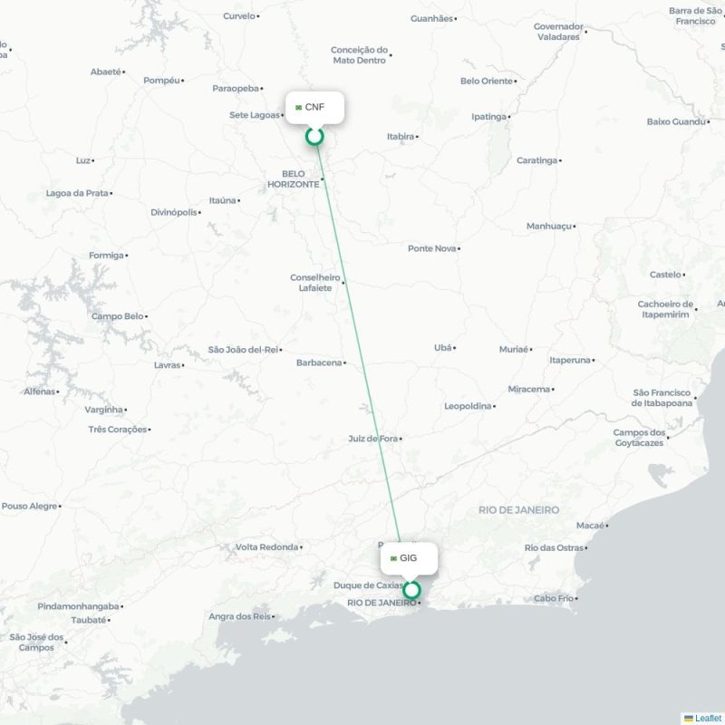 CNF - GIG route map