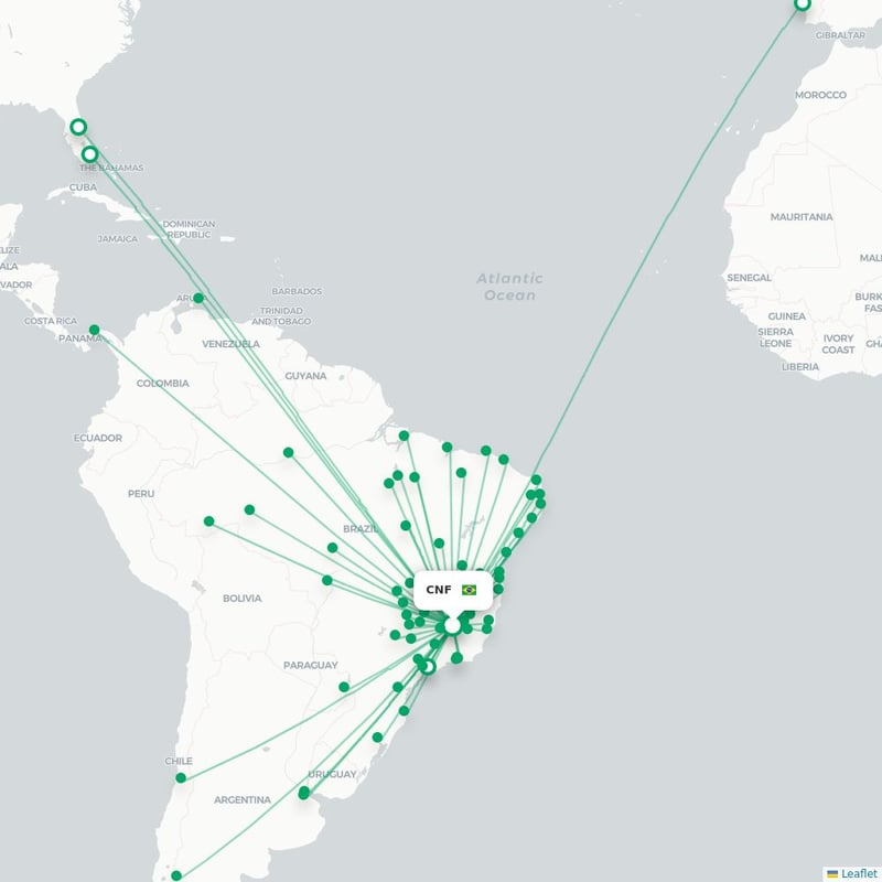 Route map Belo Horizonte  CNF 