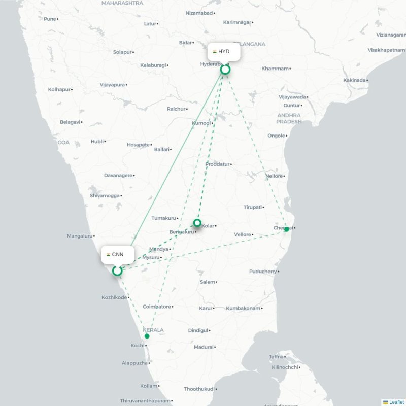 CNN - HYD route map