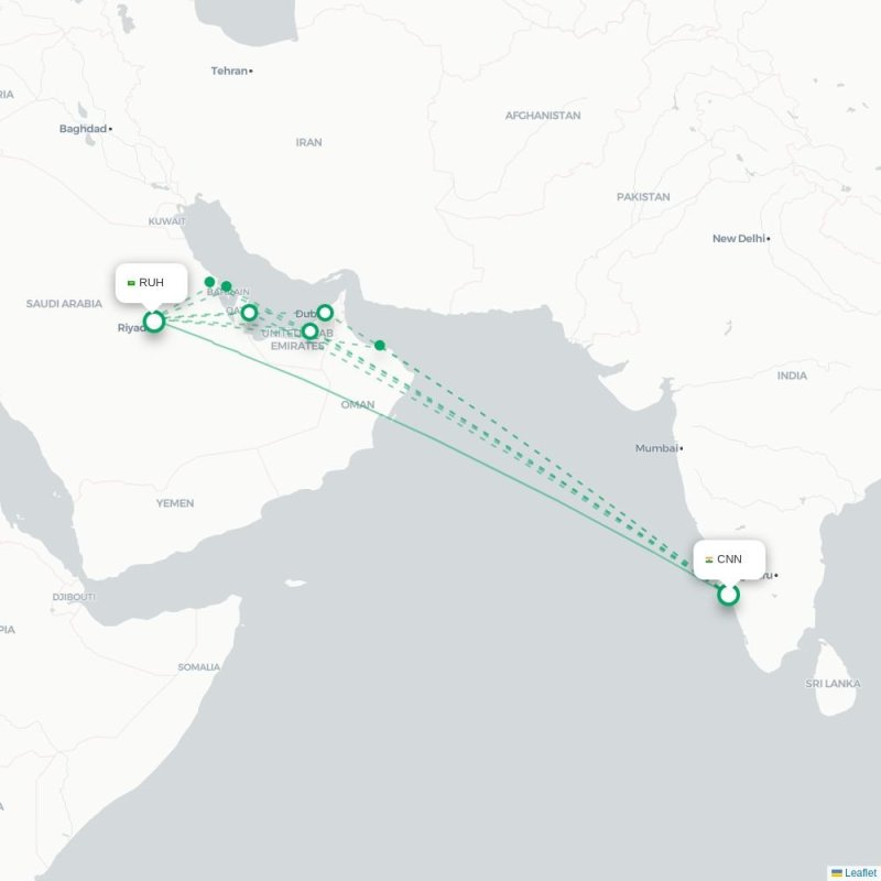 CNN - RUH route map