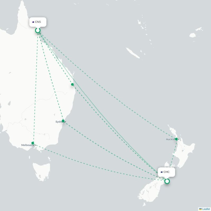 CNS - CHC route map