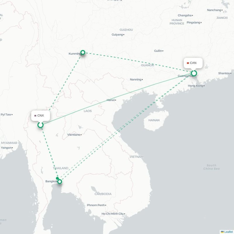 CNX - CAN route map