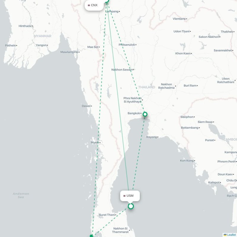 CNX - USM route map