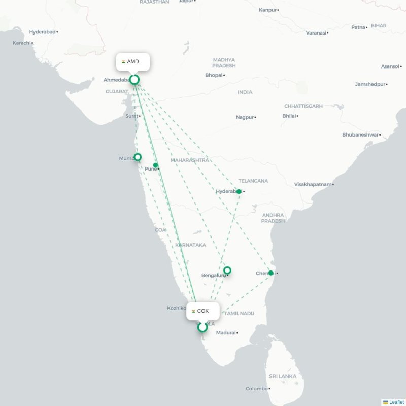 COK - AMD route map