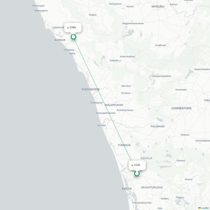 COK - CNN route map