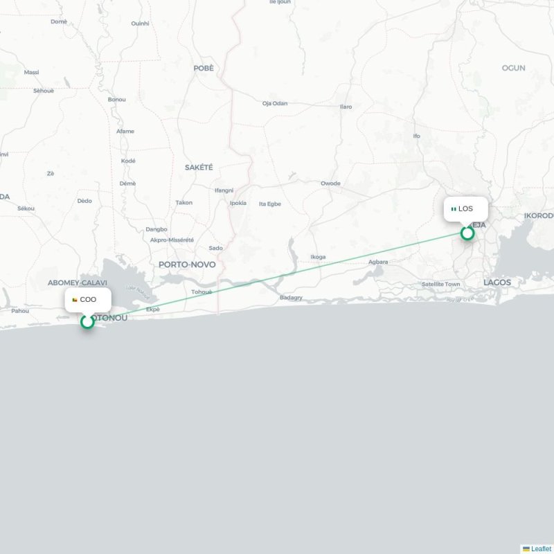 COO - LOS route map