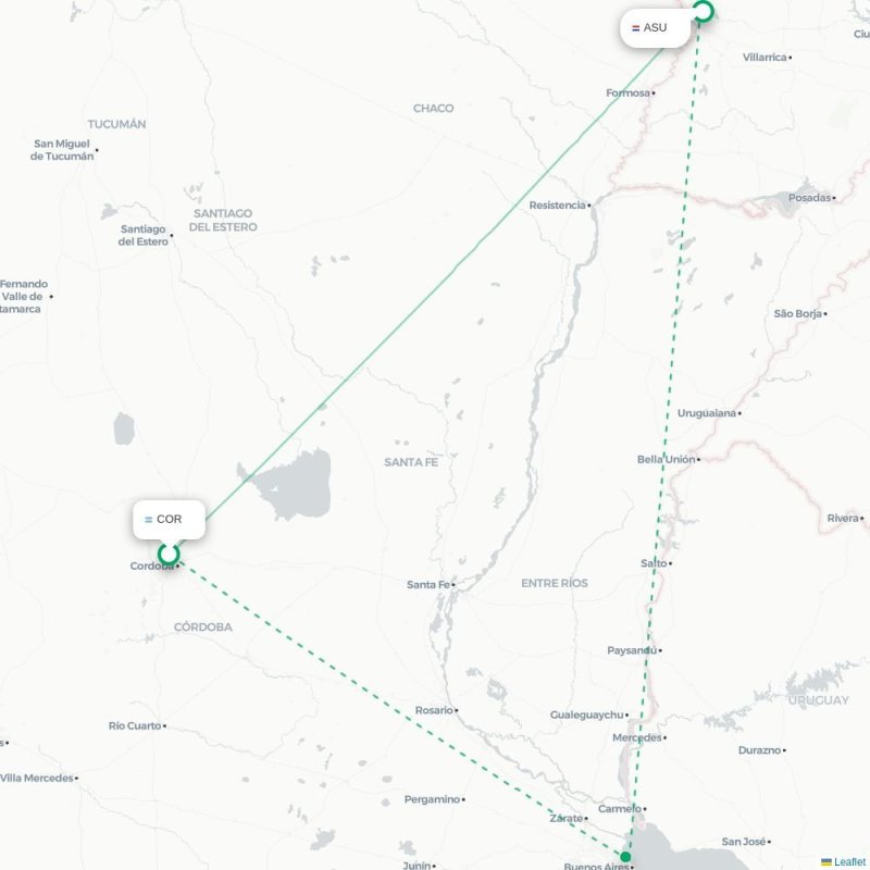 COR - ASU route map