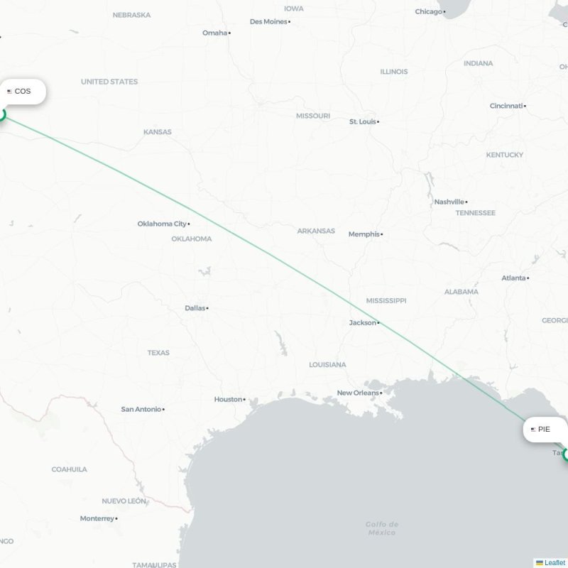 COS - PIE route map