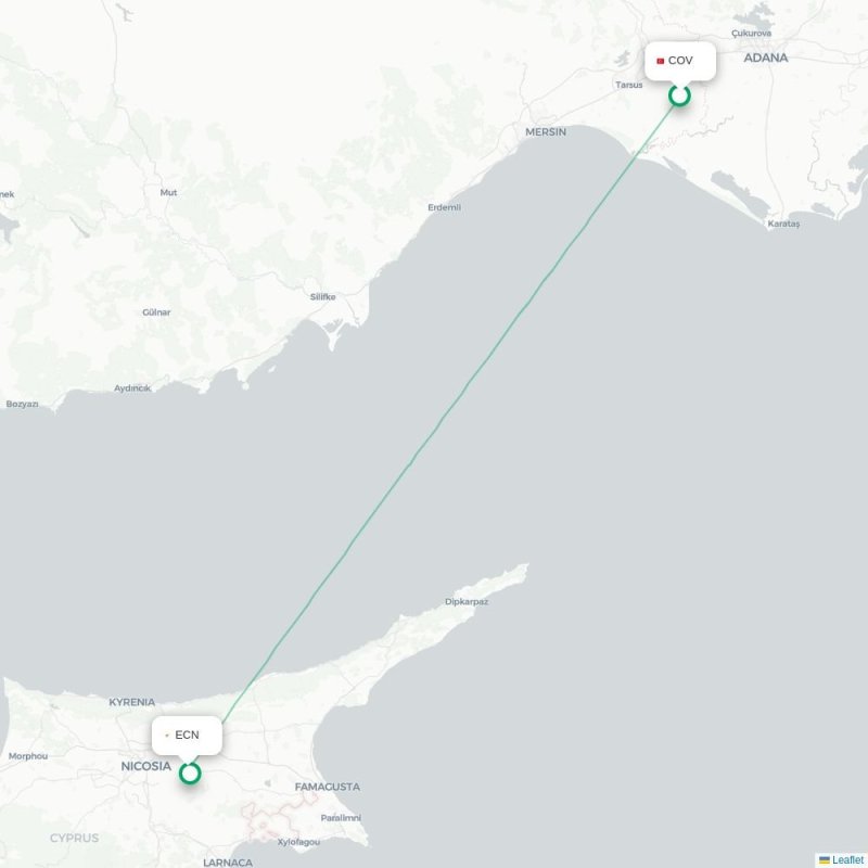 COV - ECN route map