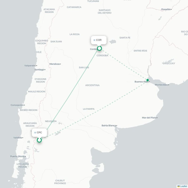CPC - COR route map