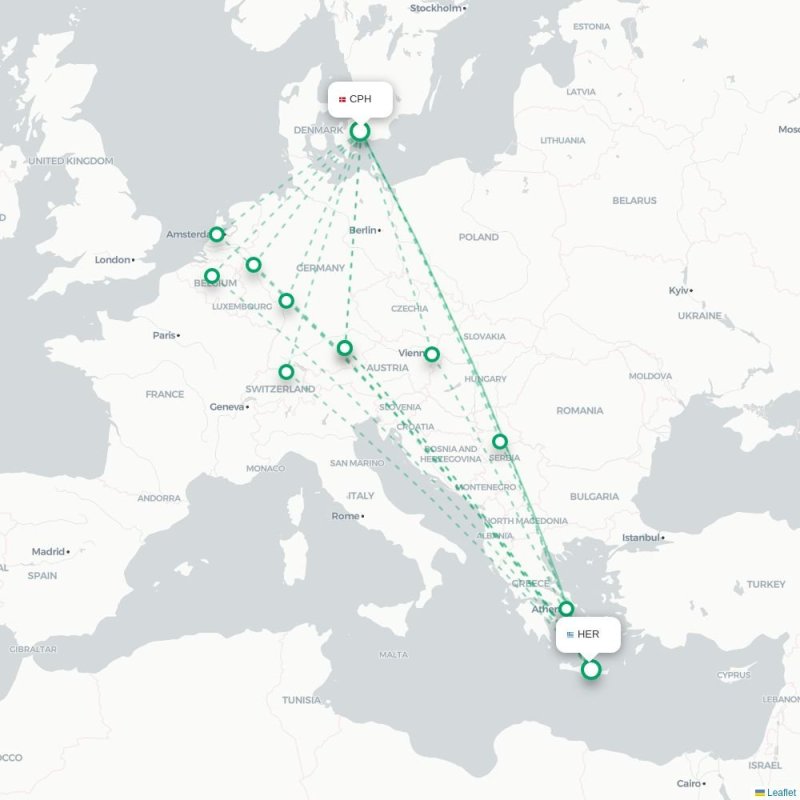 CPH - HER route map