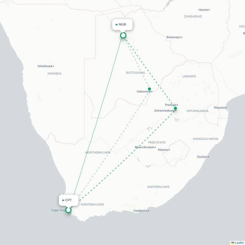 CPT - MUB route map