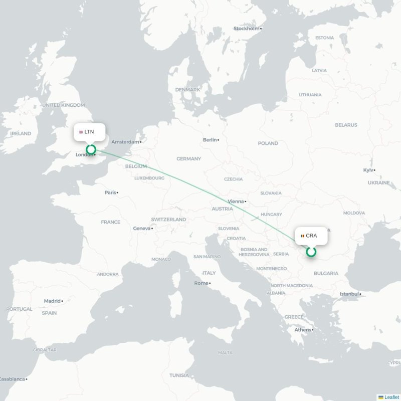 CRA - LTN route map