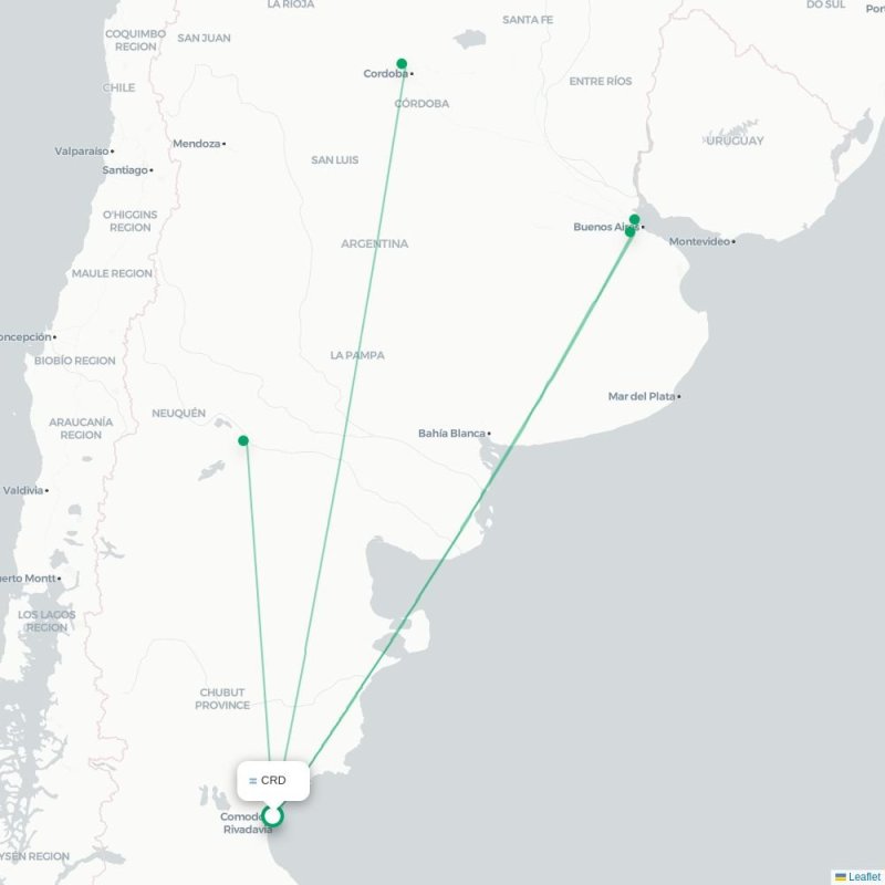 CRD - EZE route map