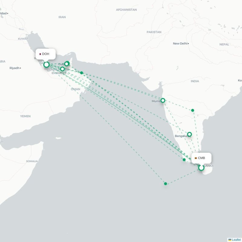 CRK - DOH route map