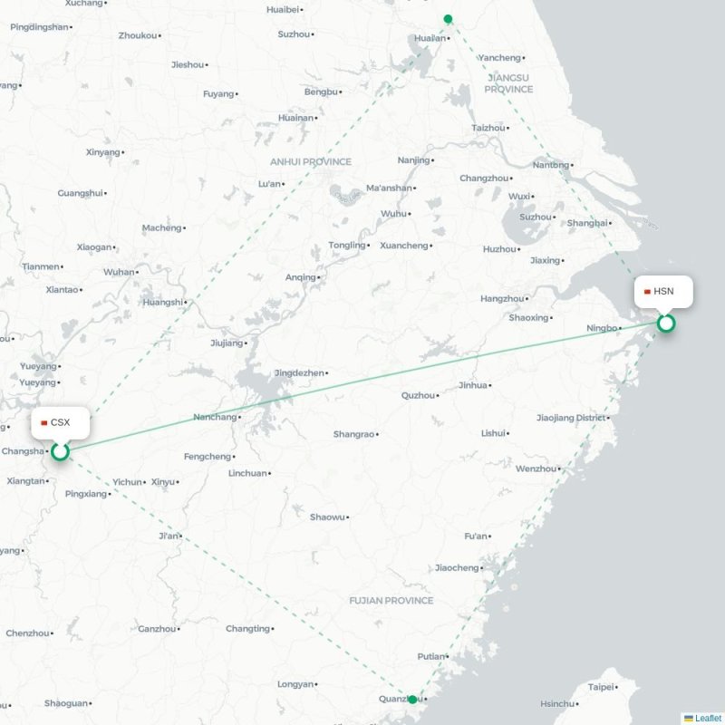 CSX - HSN route map