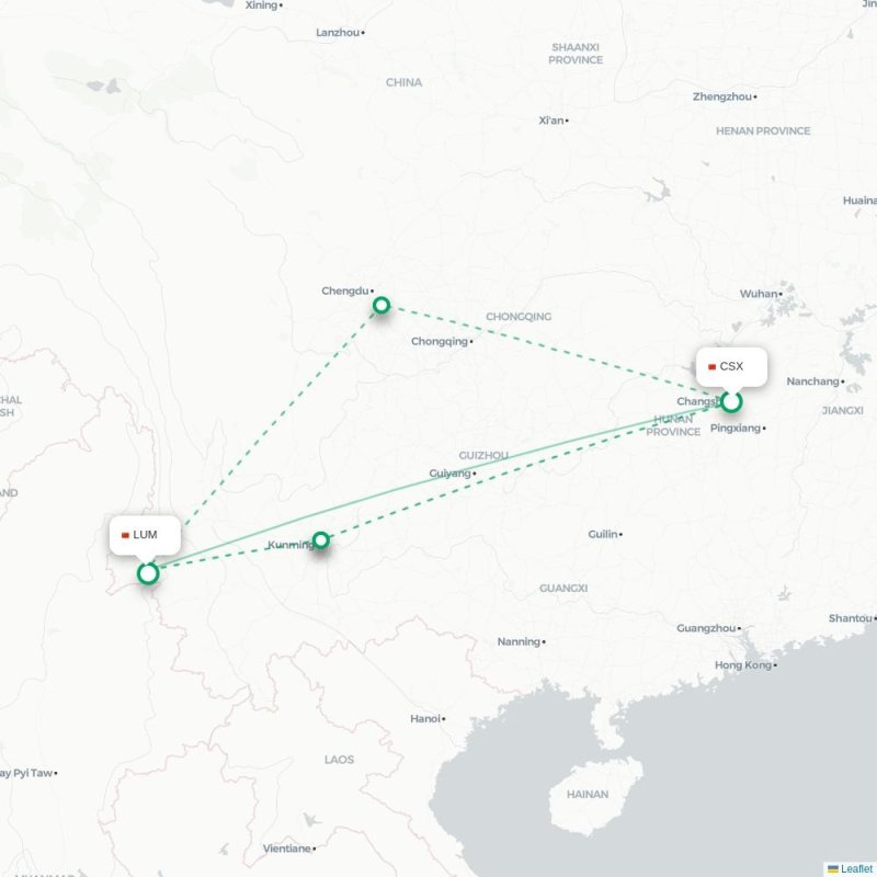 CSX - LUM route map