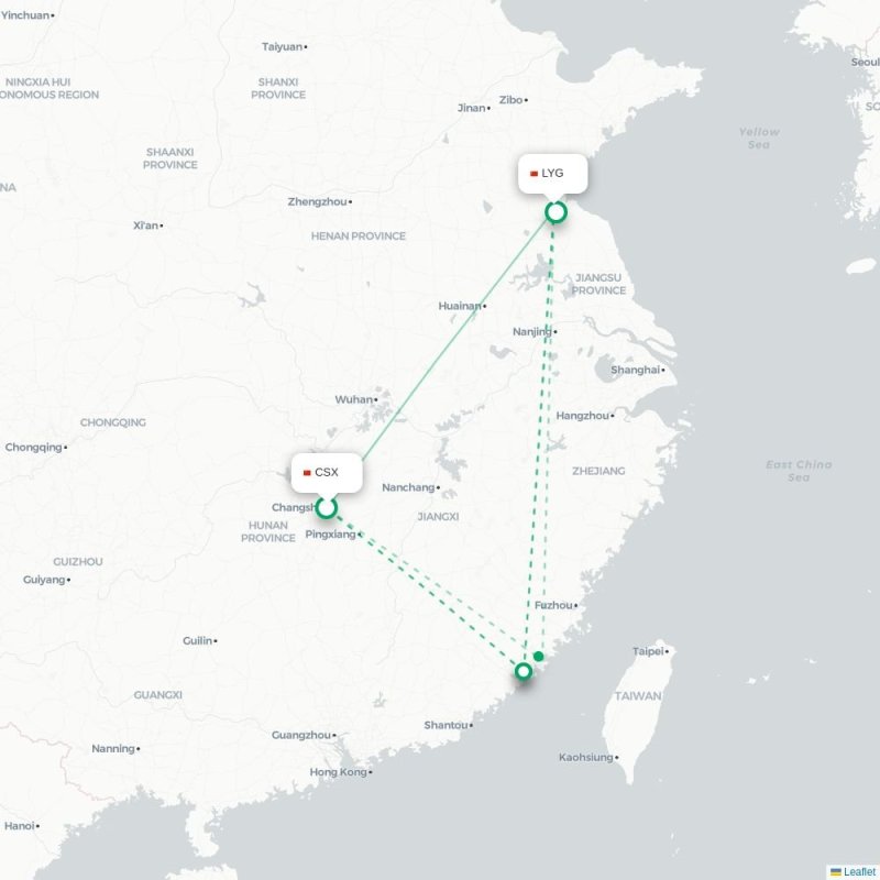 CSX - LYG route map