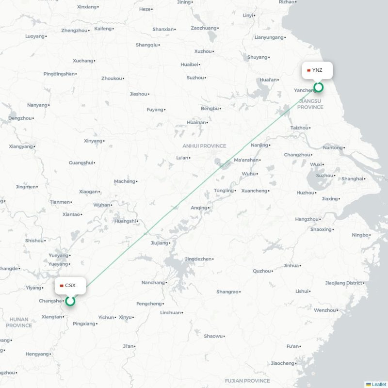 CSX - YNZ route map