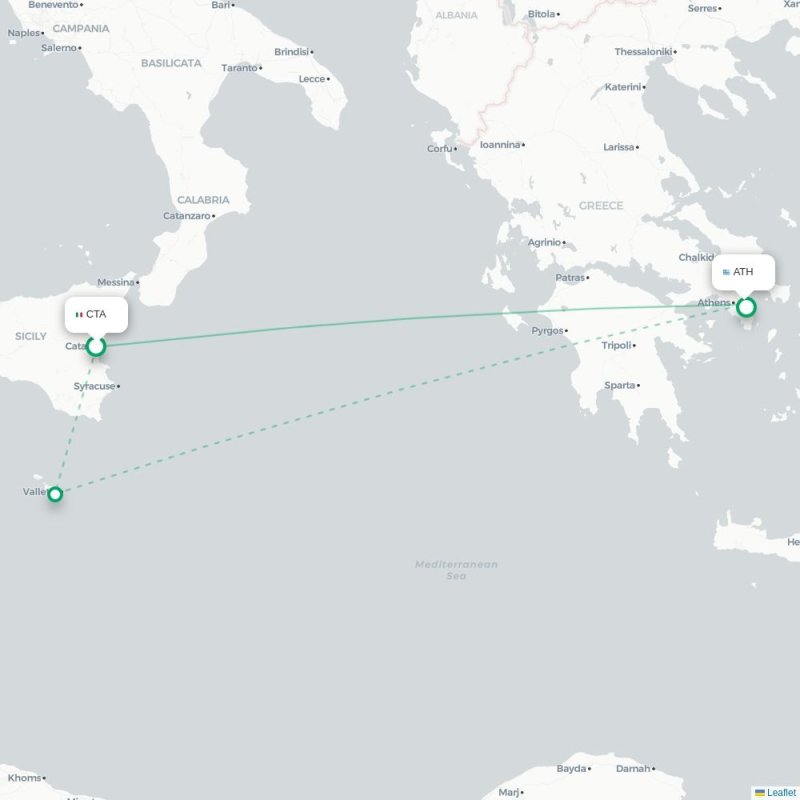 CTA - ATH route map