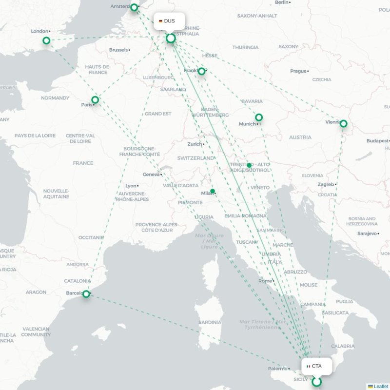 CTA - DUS route map