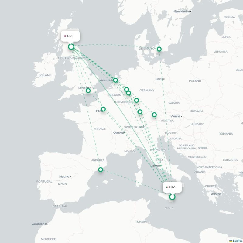 CTA - EDI route map