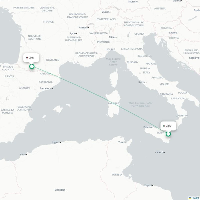 CTA - LDE route map
