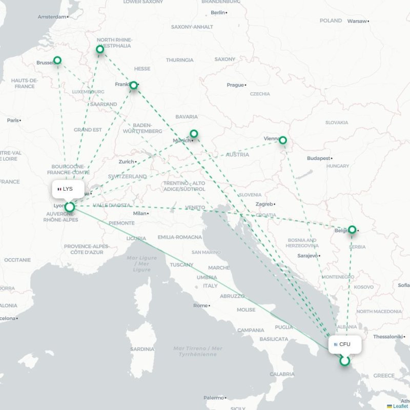CTA - LYS route map