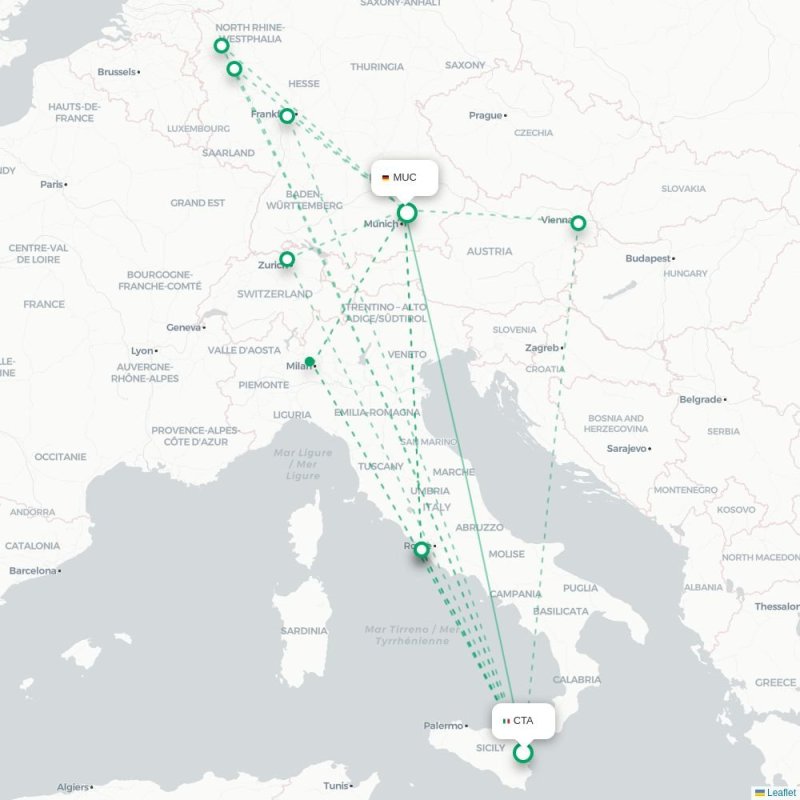 CTA - MUC route map