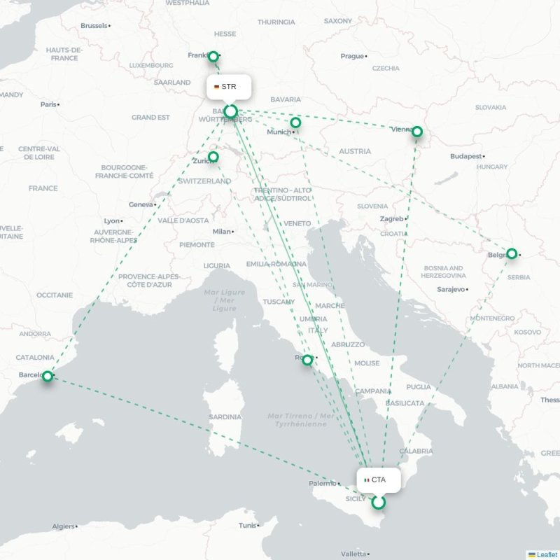 CTA - STR route map
