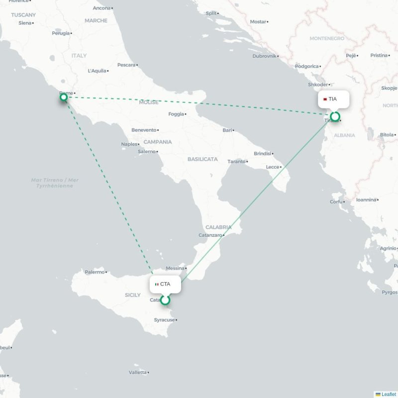 CTA - TIA route map