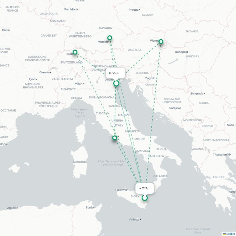 CTA - VCE route map